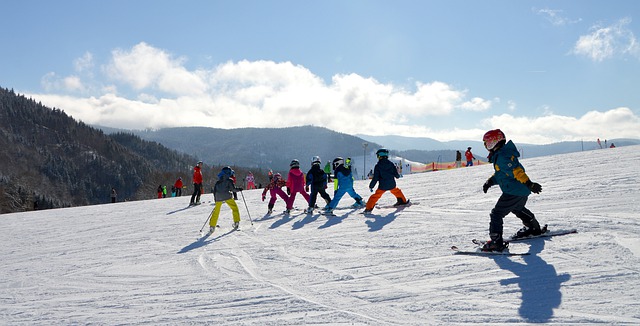 lyžování děti