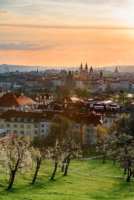 pohled na Prahu z Petřína