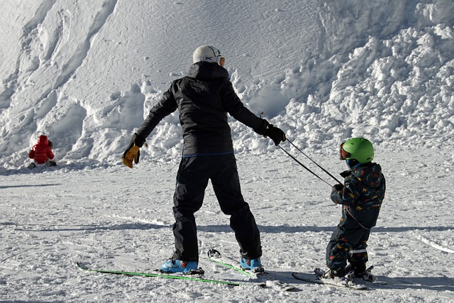 lyžování děti